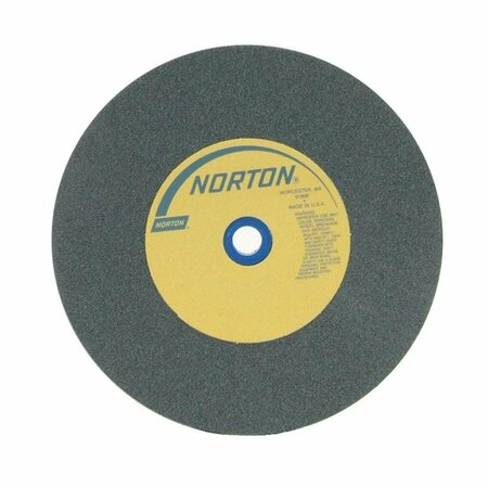 NORTON CO Bench and Pedestal Wheel, Type 1 - Silicon Carbide for Non-Metal, 10 x 1 x 1-1/4 Med 662531-60366